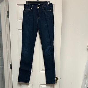 7 For All Mankind Dark Indigo Straight Leg Jeans